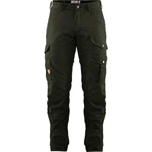 Fjällräven Barents Pro Hunting Trousers - Pantalon de trekking taille 60 - Raw Length, noir/vert olive