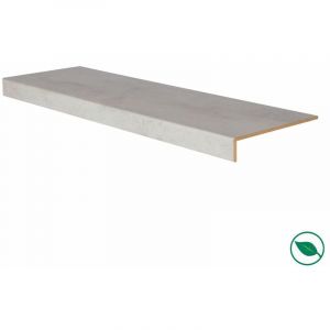 Foresta Marche r&eacute;novation d'escalier stratifi&eacute; light grey 1000 x 300 x 5,6 mm . FORESTEA Dimensions : 1000 mm x 300 mm x 5.6 mm