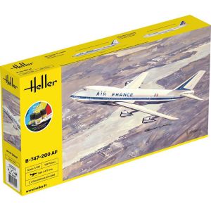 Heller Maquette avion : Starter Kit : B-747 Af