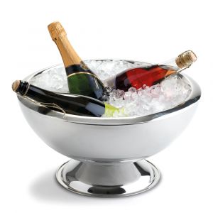 Weiss Vasque à champagne double paroi en inox 38 cm - Argent - Inox