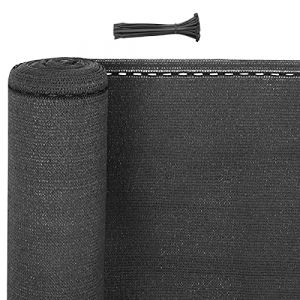 Paravent extérieur - WOLTU - Écran Brise-Vue d’intimité - Anthracite - 1x20m - 180 g-m²