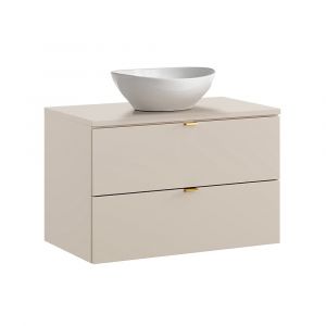 Meuble simple vasque 80cm Azel Cachemire