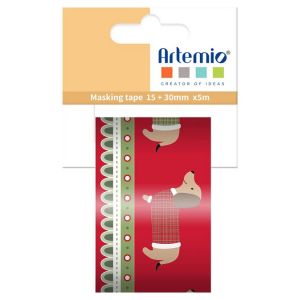 Art&eacute;mio Washi tapes &laquo; Woofy Christmas &raquo;