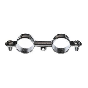 Ram 10 Colliers m&eacute;talliques acier double - tube diam&egrave;tre 12mm