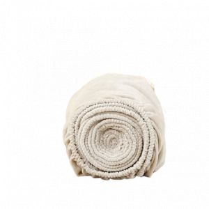 Sjumo Splittopper Drap-housse soyeux 200 x 210/220 cm - Natural Dune