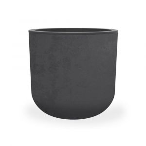 Eda Plastiques Pot rond Basalt Up anthracite ø48.5 cm