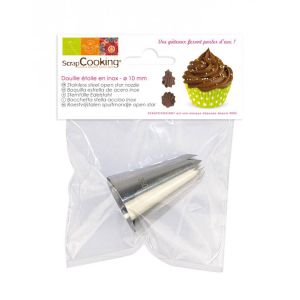 Scrapcooking Douille étoile en inox - 10 mm