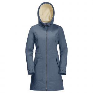 Image de Jack Wolfskin Women's Rocky Point Parka - Manteau taille L, bleu/gris