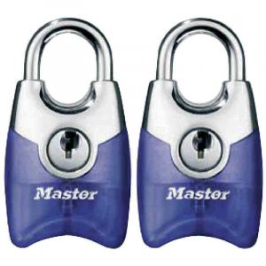 Master Lock 4630eurtast Lot de 2 cadenas 20mm+ 2 clés fusion