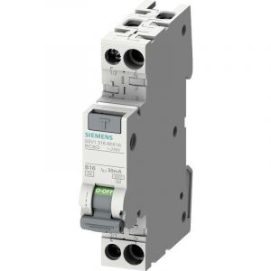 Siemens Disjoncteur différentiel/Disjoncteur de protection 5SV1316-7KK10 5SV13167KK10 2 pôles 10 A 0.03 A 230 V 1 pc(s)