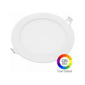 Optonica Plafonnier LED Rond 12W Extra Plat Encastrable IRC95 - Blanc Naturel 4200K