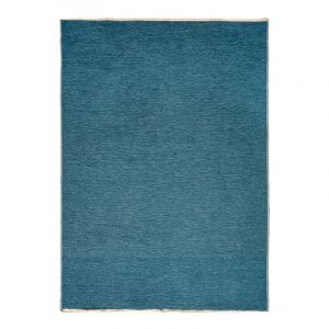 Thedecofactory REVERSIBLE EFFECT - Tapis réversible bleu pétrole/gris foncé 120x170
