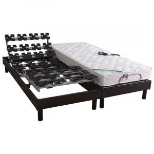 Image de Doux sommeil Ensemble Relaxation Tous Plots + Matelas 100% Latex 3 Zones - FABRICATION France - 160x200cm