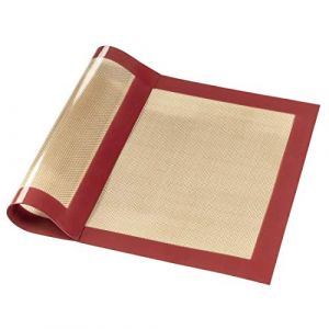 Xavax Tapis &agrave; p&acirc;tisserie en silicone, rectangulaire, 40 x 30cm, rouge-marron (111470)