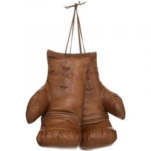 Gants de Boxe en Cuir "Loft" 25cm Marron Caramel Prix