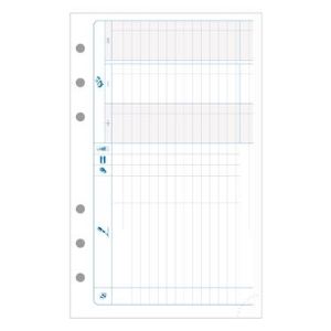 Exacompta Recharge recettes-dépenses 47 feuillets (105 x 172 mm)