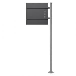 ECD Germany Bo&icirc;te aux Lettres sur Pied avec Compartiment &agrave; Journaux, Ensemble de Bo&icirc;te