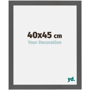 Yd. - Your Decoration - 40x45 cm - Cadres Photo en mdf Avec Verre acrylique - Anti-Reflet - Excellente Qualité - Anthracite - Cadre Decoration Murale