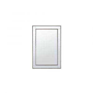 Beliani Miroir doré et argenté 60 x 90 cm FENIOUX - argent