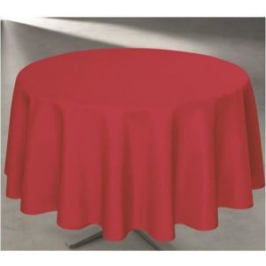 Univers décor Nappe anti tache ronde rouge