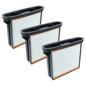 Vhbw 3x filtre pliss&eacute; plat F8 compatible avec Spit AC1630P, AC1625, AC1600, AC1630PM aspirateur sec/humide, aspirateur industriel