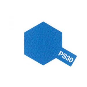 Tamiya 86030 PS-30 Brilliant Bleu Polycarbonate 100 ml – Bombe de peinture pour modélisme en plastique, modélisme et accessoires de bricolage