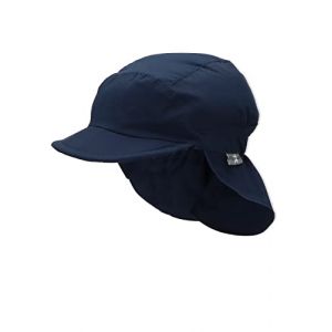 Sterntaler Casquette &agrave; visi&egrave;re avec prot&egrave;ge-cou marine - Taille 51 cm