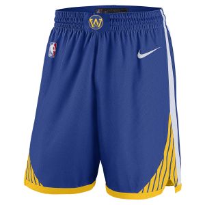 Nike Short NBA Golden State Warriors Icon Edition Swingman Homme - Bleu - Taille L - Male