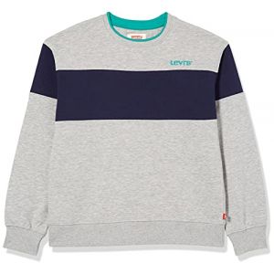 Levi's Kids Maillot de surv&ecirc;tement Gar&ccedil;on -Lvb Clrblck Crewneck Swtshirt Grey Heather 14 ans