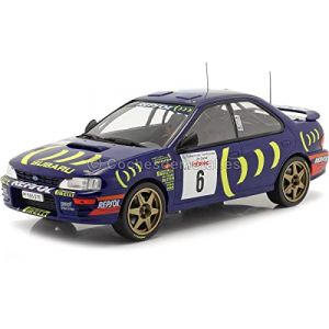 Voiture Miniature de Collection IXO 1 18 SUBARU Impreza 555 Catalunya 1995 Blue 18RMC063C
