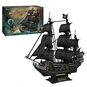 Image de Maquette Bateau A Construire - Maquette Black Pearl | Maquette Adulte Et Enfant | Puzzle 3D Adulte | Maquette Enfant | Maquette Bate