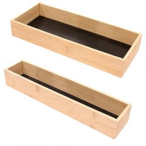 Cook Concept Rangement en bois pour tiroir fond noir (Lot de 2)