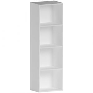 Vida Designs Oxford Bibliothèque Cube à 4 étages en Bois Blanc