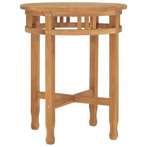 VidaXL Table de bistro Ø60x60 cm Bois de teck solide