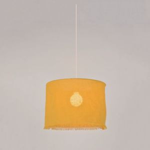 Corep Suspension Linen jaune E27 - moutarde