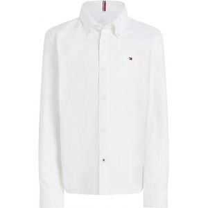 Image de Tommy Hilfiger Boys Stretch Oxford Shirt L/S Chemises décontractées, White, 3 Years Garçon