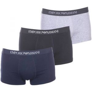 Emporio Armani Lot de 3 boxers logotypés en coton