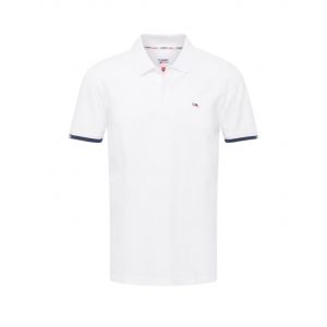 Tommy Jeans Polo Manches Courtes Homme Tommy Hilfiger Ref 59569 Ybr Blanc