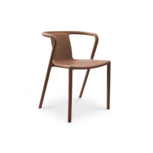 DCB Garden Fauteuil de jardin empilable en polypropylène terracotta