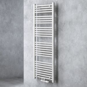 Doporro - Radiateur de Salle de Bain Sèche-Serviette 140x50cm Tubulaire Vertical Chauffage Électrique Blanc avec Résistance pour Radiateur 800W rhe