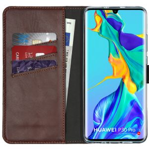 Selencia &Eacute;tui de t&eacute;l&eacute;phone en cuir v&eacute;ritable Huawei P30 Pro