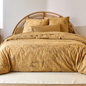 Housse de couette coton SIDO - jaune ocre