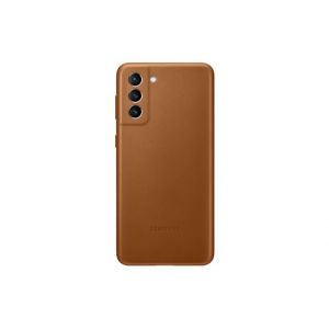 Samsung Coque S21+ Cuir marron