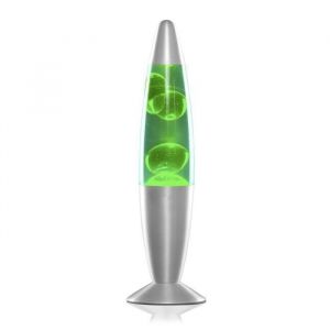 Lampe à Lave cire Vert - Magma Vintage – Avec Ampoule de Rechange - 25 W - 34 cm - câble 170 cm - Straße Tech