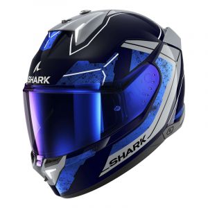 Shark Casque intégral Skwal i3 Rhad bleu/chrome/argent- S