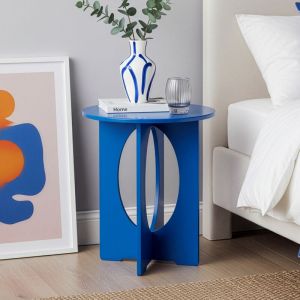 Table d'appoint Podeldsvin 49 x 40 cm bleu royal [en.casa]