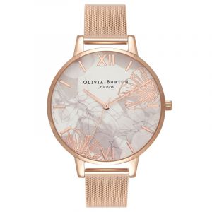 Image de Olivia burton Montre Femme Abstract Florals Rose Gold & Rose Gold OB16VM15