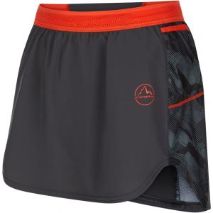La Sportiva Auster Skirt - Short trail femme Carbon Cherry Tomato XS