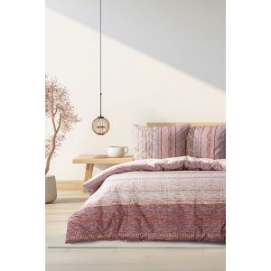 Housse de couette + taie oreiller 140x200 cm 100% coton imprim&eacute;