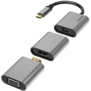 Hama Adaptateur HDMI/USB-C 6 en 1 USB-C Mini-DisplayPort HDMI